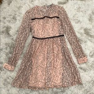 NWT ASOS  Peach Lace Dress Size Small